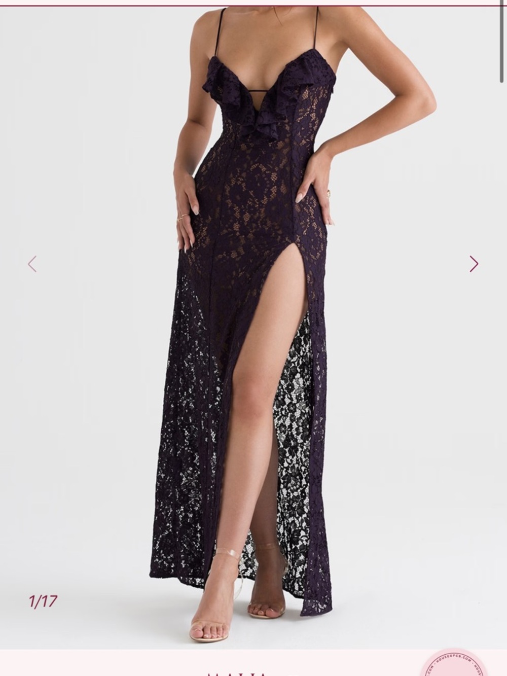 House of cb MALIA
Night Shade Lace Maxi Dress - Picture 3 of 4